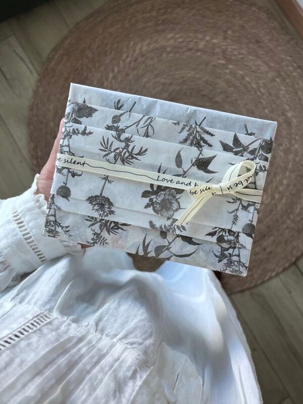 Wildgift Hand-Painted Botanical Tissue Paper - Elegant for Weddings, Festivals & Gift Packaging!